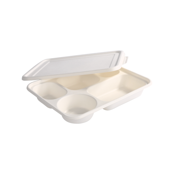 可降解五格饭盒